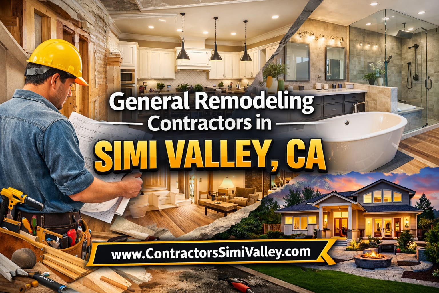 Complete home renovation project in Simi Valley showing structural transformation