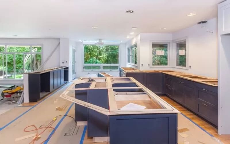 Quartz countertop and cabinet installation in Simi Valley kitchen